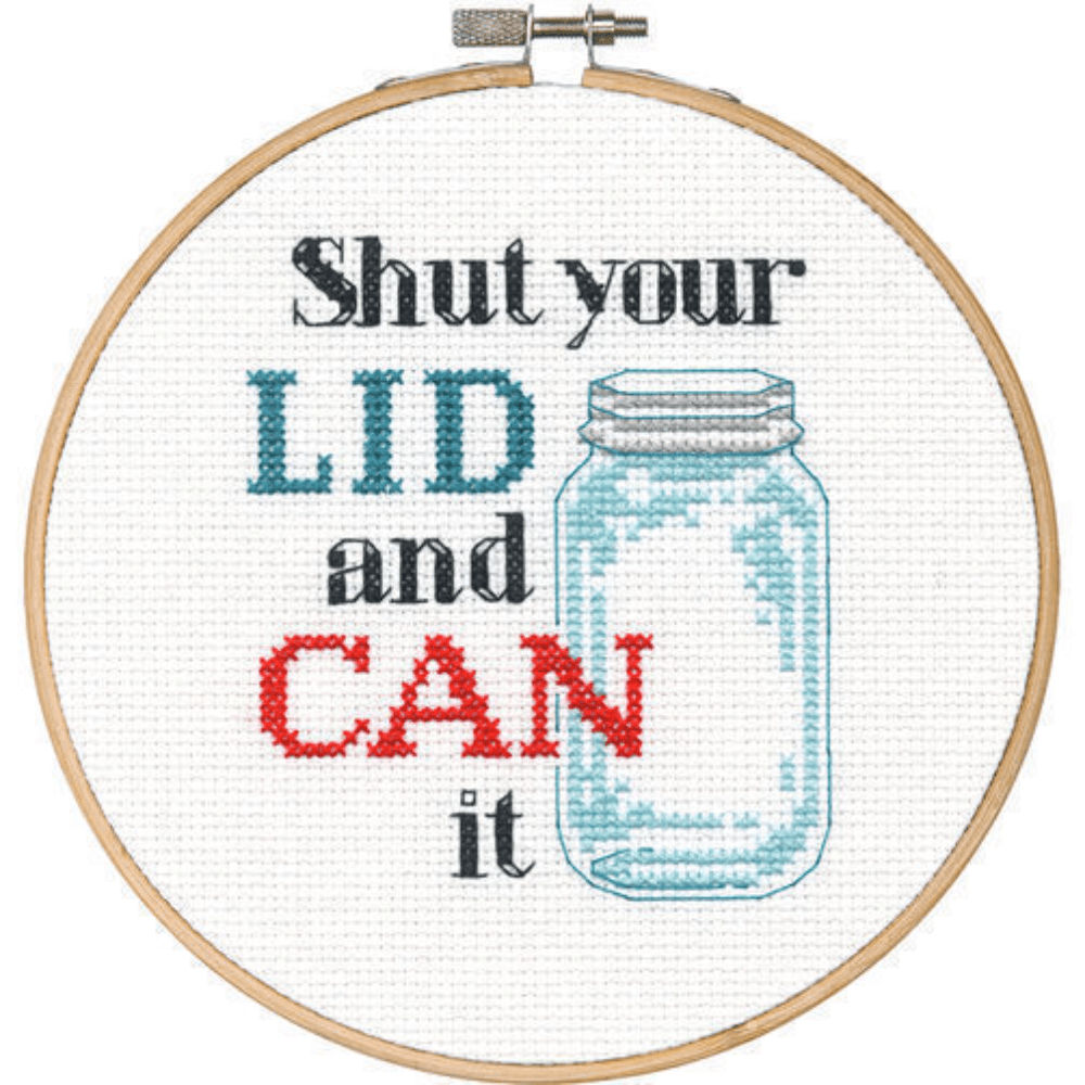 Shut Your Lid Cross Stitch Kit - Crafty Hobbies Australia