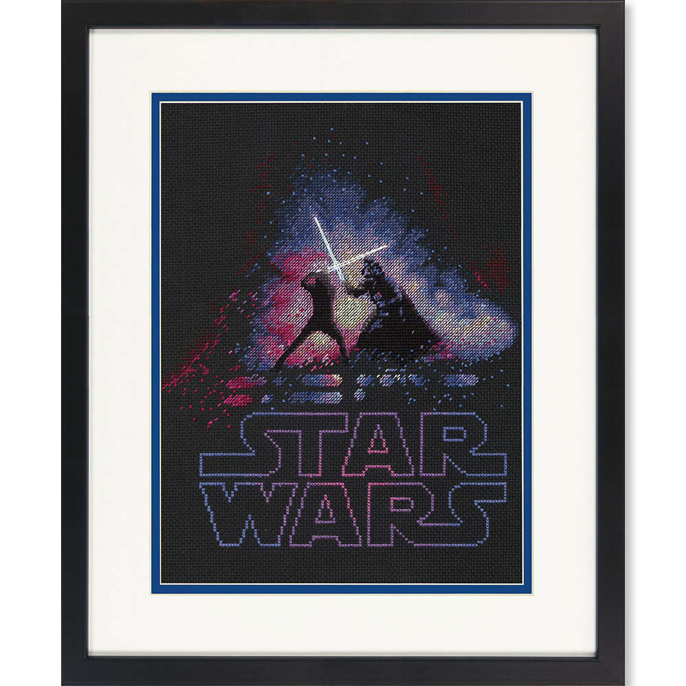 Star Wars Luke and Darth Vader, Cross Stitch Kit  - Crafty Hobbies Australia