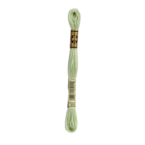 369 Very Light Pistachio Green Stranded Cotton