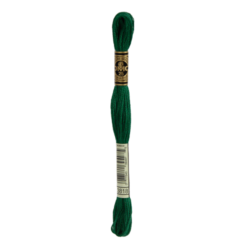 3818 Ultra Very Dark Emerald Green Stranded Cotton