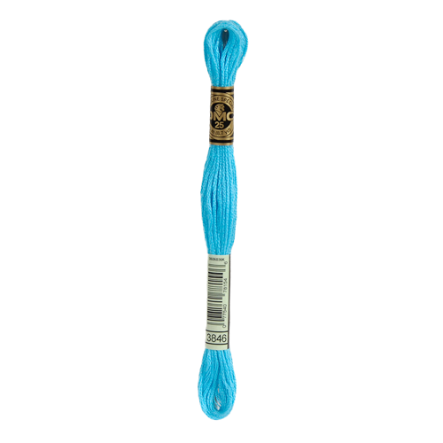 3846 Light Bright Turquoise Stranded Cotton