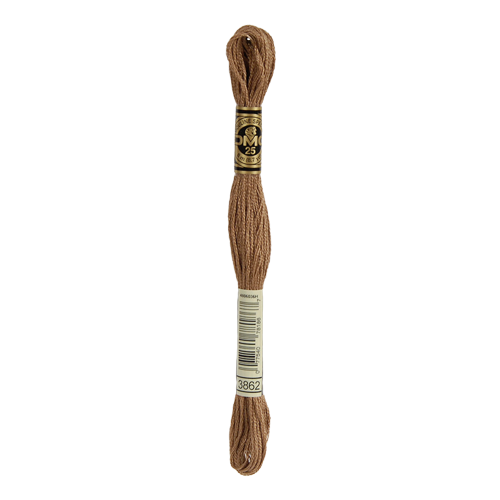 3862 Dark Mocha Beige Stranded Cotton