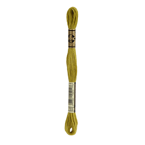 733 Medium Olive Green Stranded Cotton