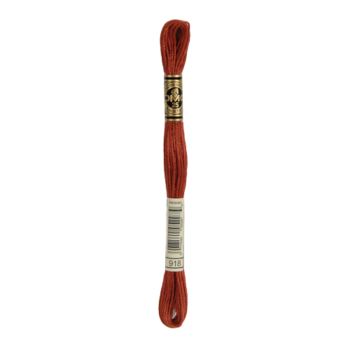 918 Dark Red Copper Stranded Cotton
