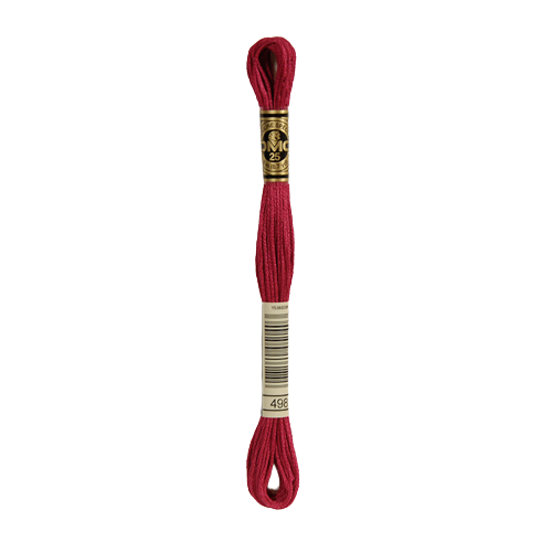 498 Dark Red Stranded Cotton