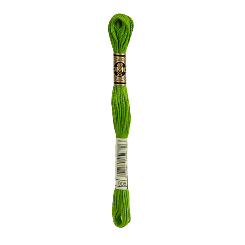 906 Medium Parrot Green Stranded Cotton